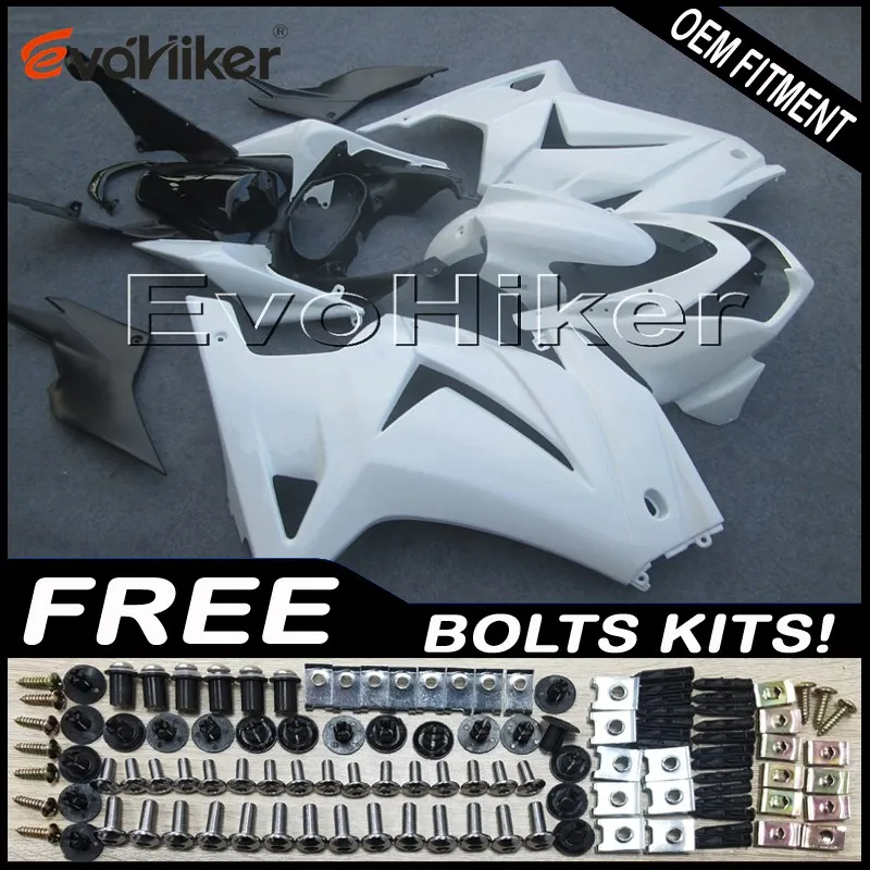 Custom motorcycle fairing for ZX250R EX250 2008-2012 ABS motor panels Body Kit Injection mold white+gifts Custom motorcycle fairing for ZX250R EX250 2008-2012 ABS motor panels Body Kit Injection mold white+gifts