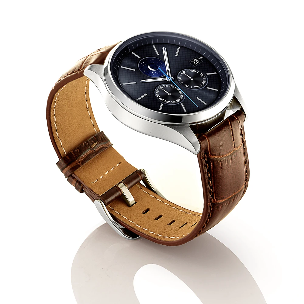 Натуральная кожа samsung gear s3 ремешок для часов из крокодиловой кожи часы s3 ремешок из воловьей кожи Аксессуары для часов для мужчин и женщин