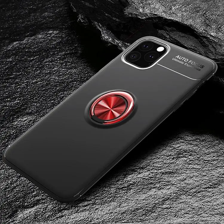 11 Для iPhone 11 чехол автомобильный Магнитный кольцевой кронштейн Силиконовый противоударный ТПУ чехол для iPhone 11/11 Pro/11 Pro Max - Цвет: 11