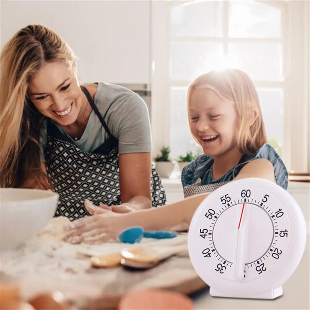 Пластиковые общие формы 3 секунды кухня приготовления механические Dia таймеры напоминание будильник 60 минут механический часовой механизм 10Jun6