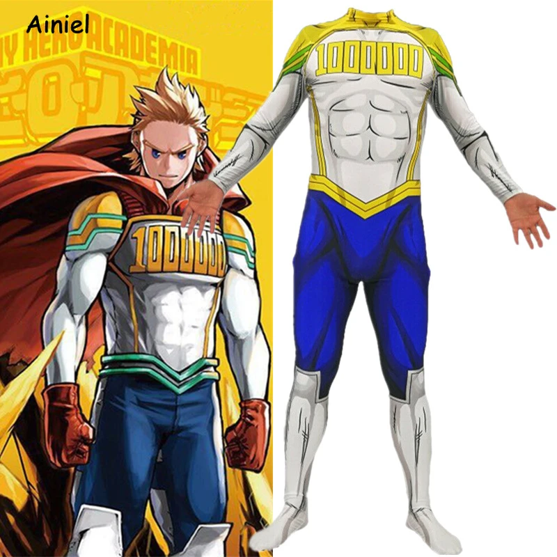 Anime My Hero Academia Cosplay Costume Million Mirio Togata Lycra Spandex  Zentai Super Heroes Bodysuit Suit Jumpsuits Men Kids|Anime Costumes| -  AliExpress
