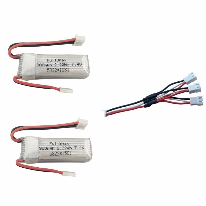 7,4 V 300mAh Lipo зарядное устройство наборы для XK DHC-2 A600 A700 A800 A430 2s 30C 7,4 v lipo батарея для WLToys F959 RC Самолет RTF - Цвет: Бургундия