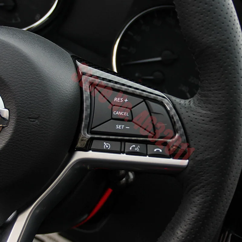 Для Nissan Leaf 2018 2019 ABS матовая/углеродное волокно внутренняя Кнопка регулировки руля