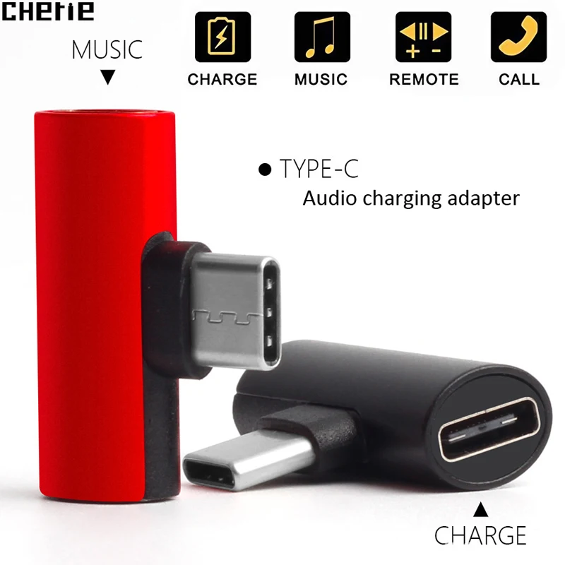 Cherie наушники типа C 3 5 мм Aux адаптер зарядное устройство для Oneplus 7 Pro huawei USB Jack Dongle