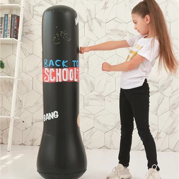 

PVC Thickened Fitness Kick Training Gym Equipment Inflatable Sandbag Home Tumbler Design Adult Stress Relief Boxing Punching