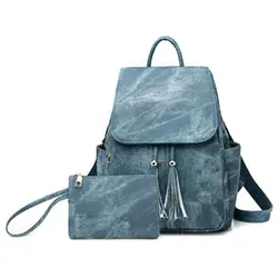 FGGS-PU кожаный новый женский рюкзак цвета конфеты колледжа Ветер модный рюкзак