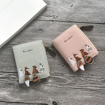 

Cute Money Purse Foldable Credit Fashion Case Zipper Women Mini Wallet Card Exquisite Coin Pocket Bag