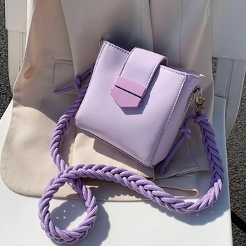 

Summer Mini Bag 2020 New Fashion Women's Fashion Handbag All-match Woven Shoulder/Crossbody Bag Net Red Air Bucket Bag