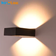 LED Square Wall Light Outdoor Waterproof Aluminum Wall Lamp Garden Light Porch Patio Corridor Light Front Door Wall Sconces