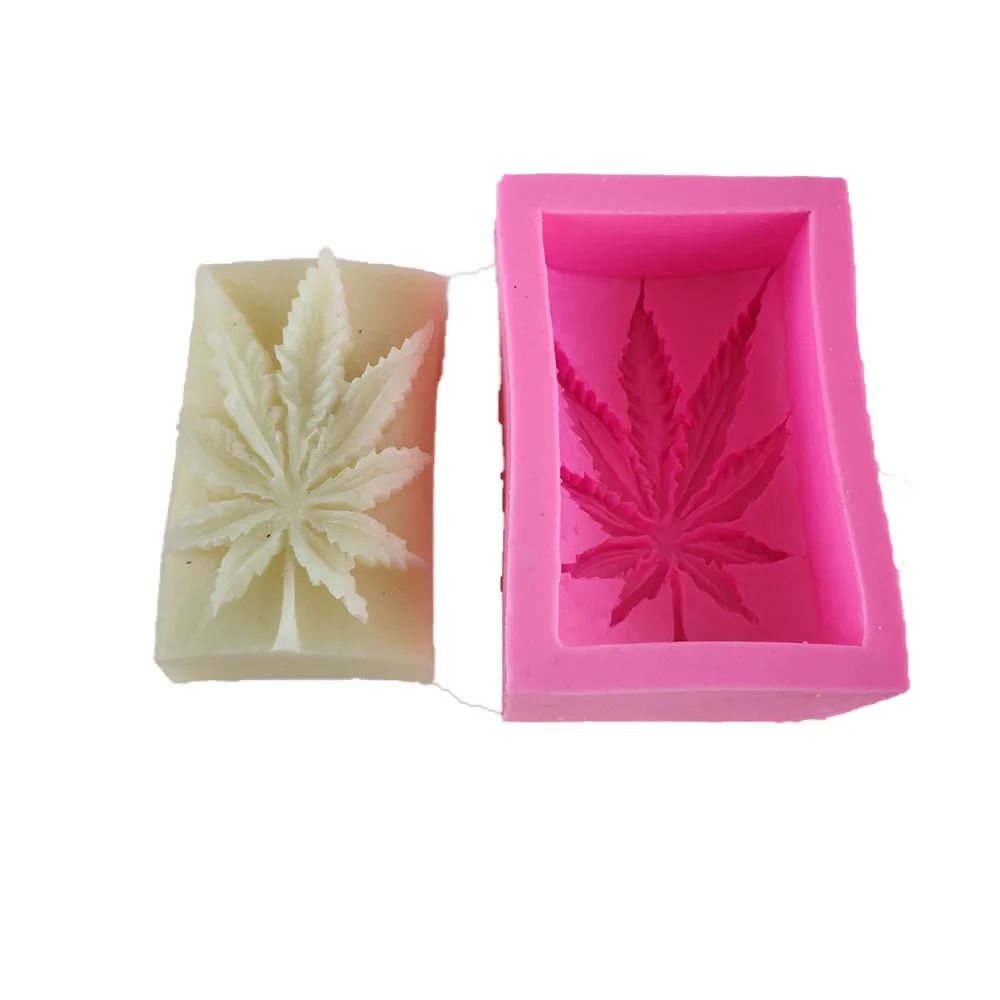 Handmade Soap Making Molds Big Leaf 3D Silicone Mold for Cake Baking | Дом и сад