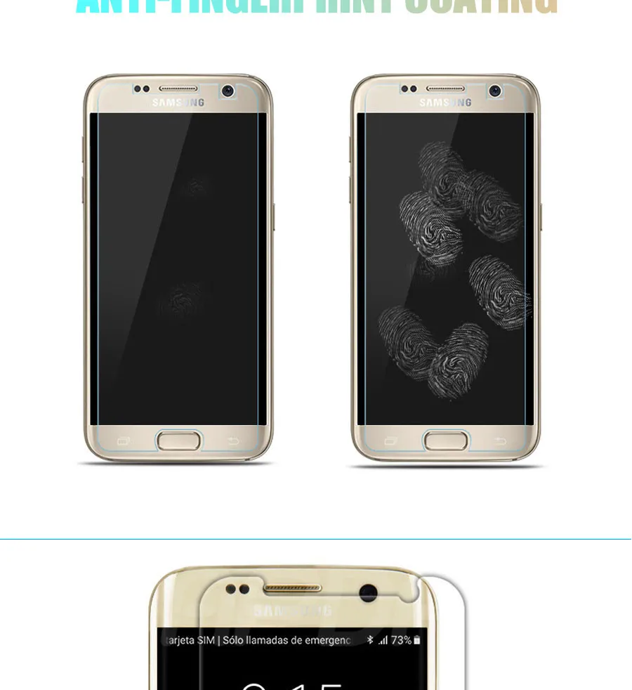 9H HD закаленное стекло для samsung Galaxy S7 S6 S5 S4 S3 mini Защита экрана для samsung Note 5 4 3 Защитная стеклянная пленка