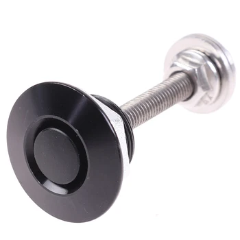 

Universal 32mm/1.25" Push Button Billet Hood Pins Lock Clip Kit Engine Bonnets Lock Aluminum Car Quick Latch