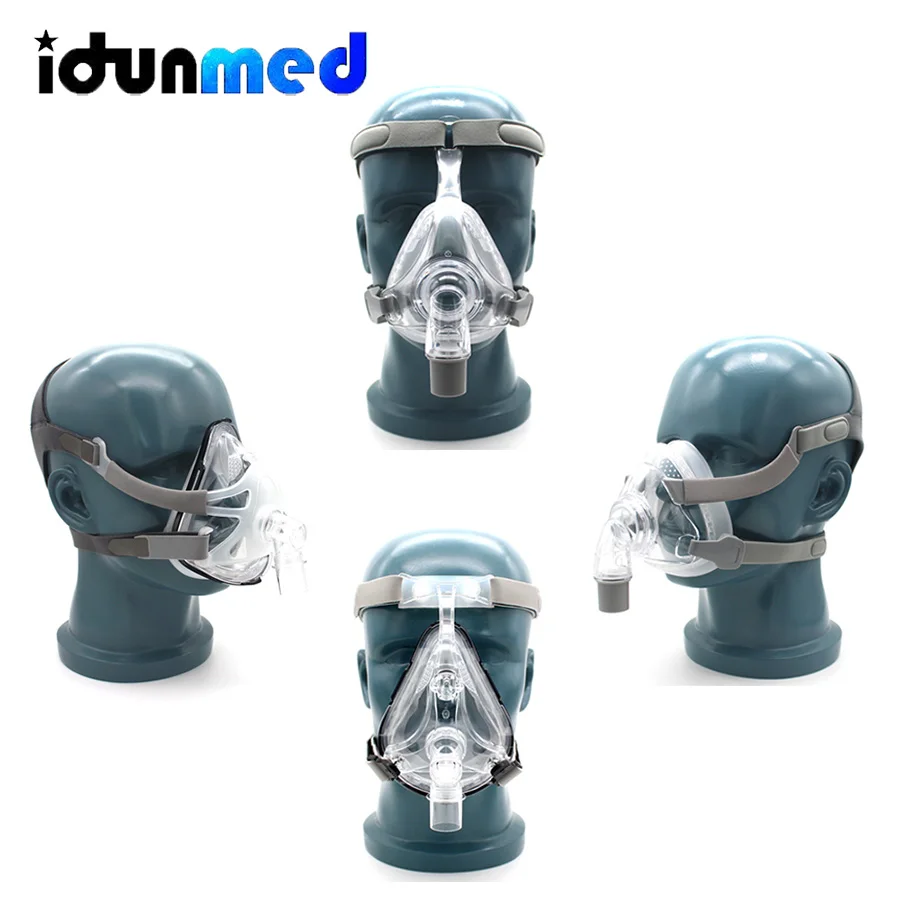 Полнолицевая маска BMC CPAP с регулируемым головным убором подушки 3 размера для сна
