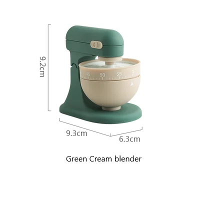 Green Cream Blender Супер милый инструмент для приготовления пищи формы кухонный таймер, обратный отсчет сигнализации напоминания механический таймер кухонный инструмент гаджеты - Цвет: Green Cream Blender