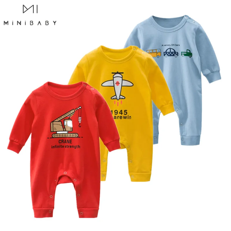 Дешевая весенне-осенняя одежда для малышей мягкие комбинезоны новорожденных
