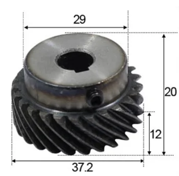 

1Module -25Teeths inner hole:10mm. 45 Degree Helical Gear -Left handed