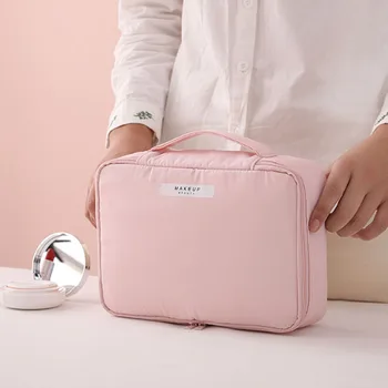 

New Woman Large Capacity Makeup Bag Female Portable Travel Handbag Cosmetic Bags Organizer New Toiletries Beauty Pouch