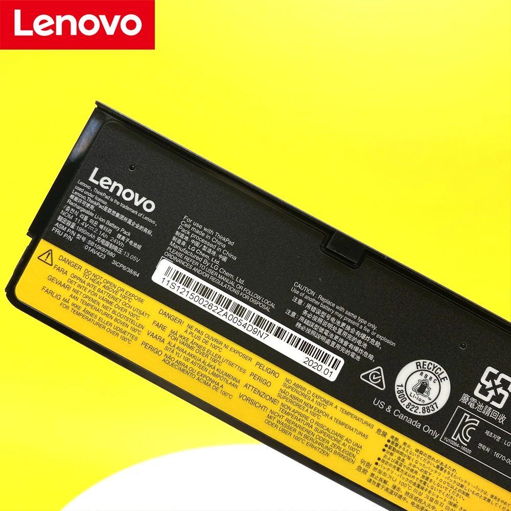 Lenovo-bateria Original do Portátil Thinkpad T470 T480 T570 T580 P51s P52s 01av423 Sb10k97580 01av427 Novo - Imagem 5