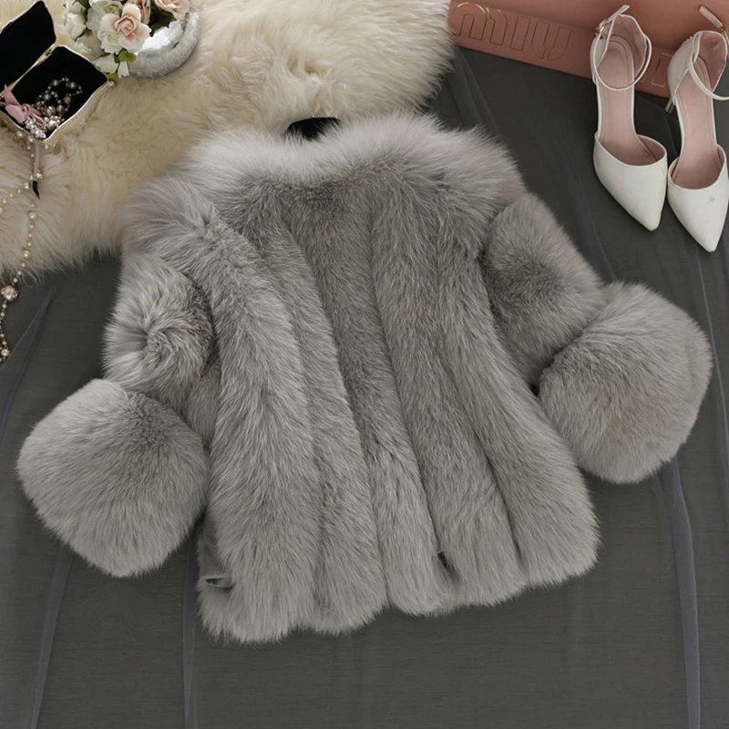 HJQJLJLS 2021 Winter Women Thick Warm Pink Fur Coat Fashion Faux