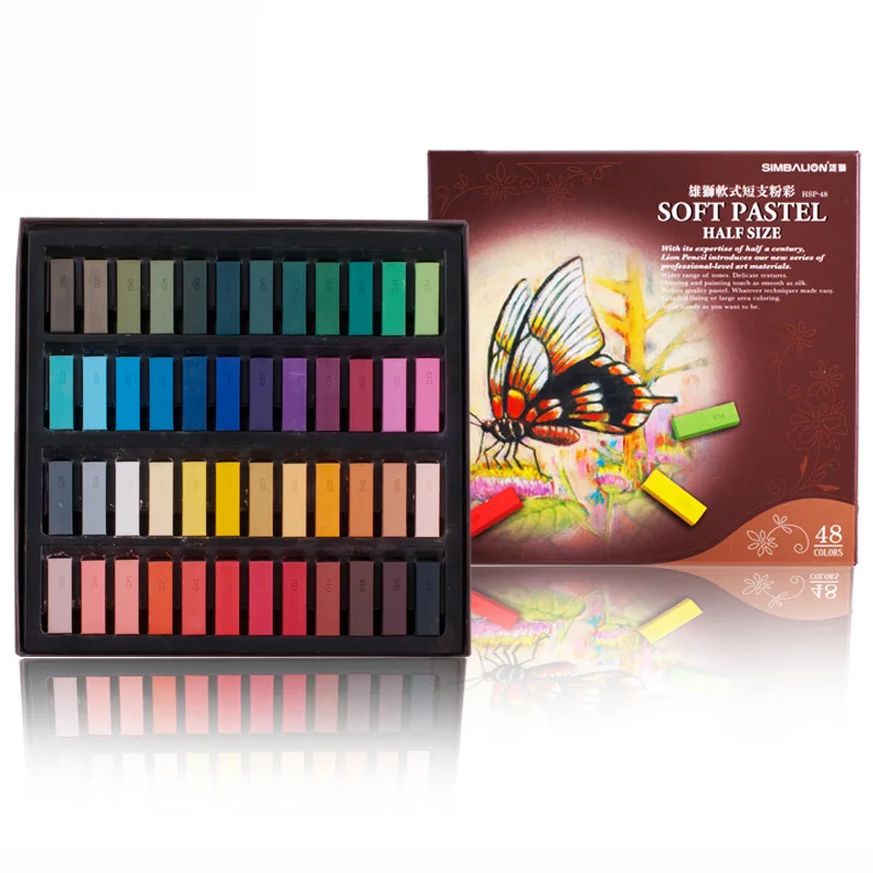 Taiwan Lions 48 Color Short Support Soft jolimenage bang se fen bang Pastel Drawing Pen