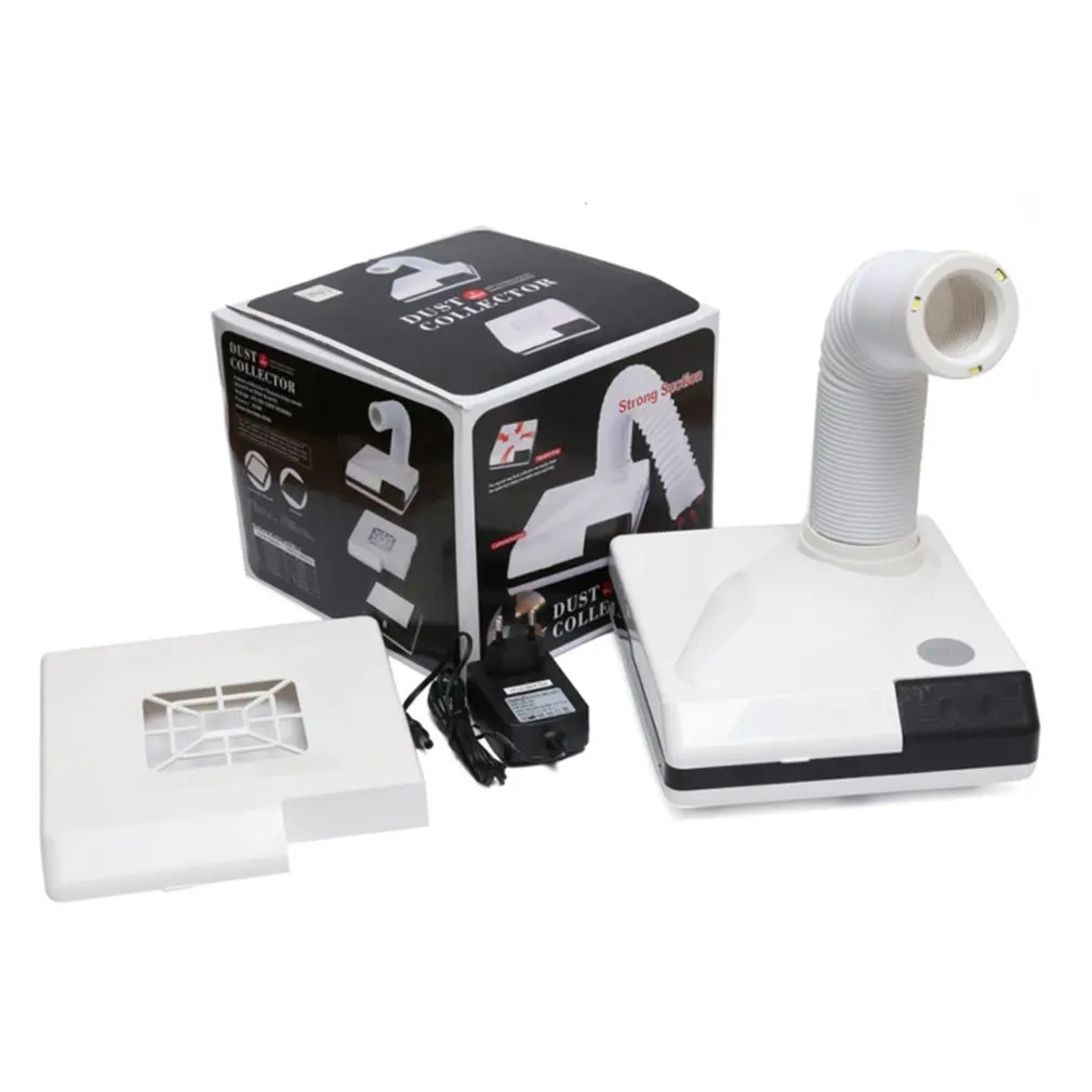 

Mini Nail Vacuum Cleaner Round Face With 40W High Power Filter Pull-Out Desktop Nail Cleaner Nail Dust Collector