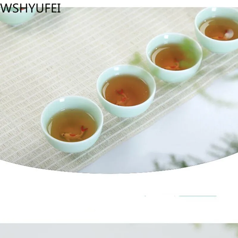 Чайный набор 7 шт./лот Longquan Celadon керамический чайный домашний аксессуары около 35
