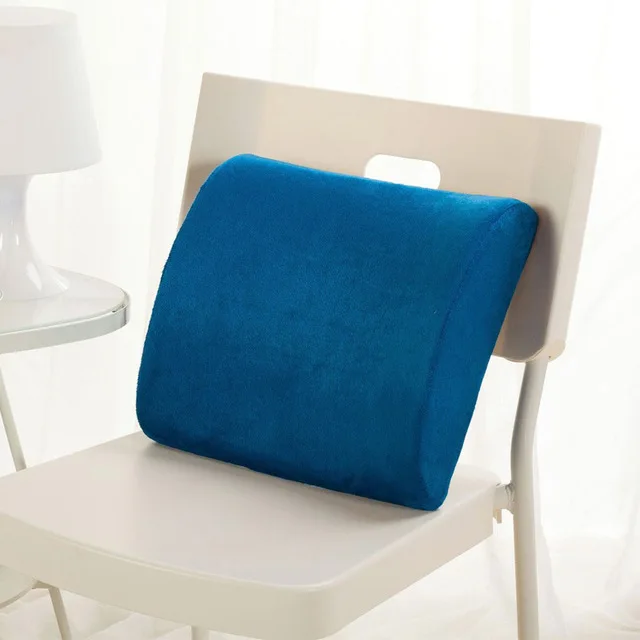 Back Cushion Подушка для стула, 2 шт., подушка из пены с эффектом памяти для офисного автомобиля, набор подушек для позвоночника, копчик защищает сиденье, офисный диван, стул, Подушка для спины, поясной коврик - Цвет: Back Cushion