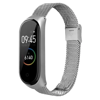 

Stainless Steel Milanese Luxury Ultrathin Wristband Strap For Xiaomi Mi Band 4 Replaceable SmartWatch Support Accessories