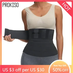 Waist Trainer Snatch Bandage Wrap Tummy Sweat Sauna Trimmer Belt For Women Belly Body Shaper Compression Band Weight Loss Sheath