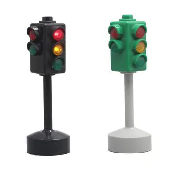 

1pcs Mini Traffic Signs Road Light With Sound Children Traffic Safety Early Education Props Simulation Traffic Signal Light Toys