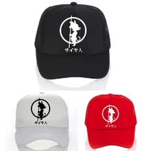 Бейсбольная кепка с принтом Dragon Ball Z Goku, модная летняя шапка с сеткой, регулируемая шапка для папы