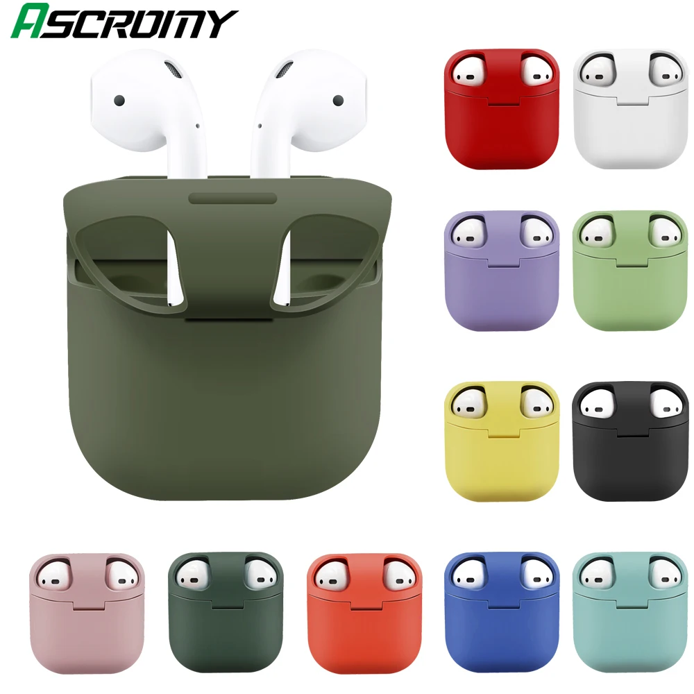 Wireless Bluetooth Headphone Storage Box Support Stick on the Phone case Durable Hard PC Protective Case For AirPods 2 1 Pro 3 |