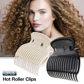

Hot Selling 12Pcs/Set Big Self Grip Hair Rollers Cling Any Size No Heat No Clip Hair Curling Styling DIY Magic Curlers Clips