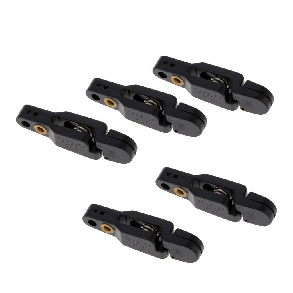 Lot 3~8pcs Outrigger / Downrigger / Planer Board Release Clips Padded Snap Release Clip with Pin Replacement Tackles Black