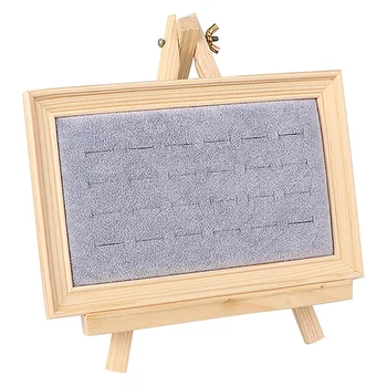 

Solid Wood Earrings Display Rack Fashion Jewelry Organizer Holder Case Box Showcase Ring Earring Jewelry Display