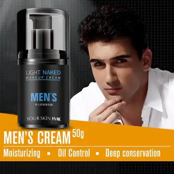

Men's BB Makeup Cream Light Makeup Concealer Acne Marks Makeup Brightens BB Lazy Cosmetics Cream Cream Foundation Liquid Sk D8M5