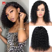 Wignee Side Part Curly Human Hair Wigs With Baby Hair For Black/White Women PrePlucked Brazilian Remy Hair Swiss Lace Human Wig