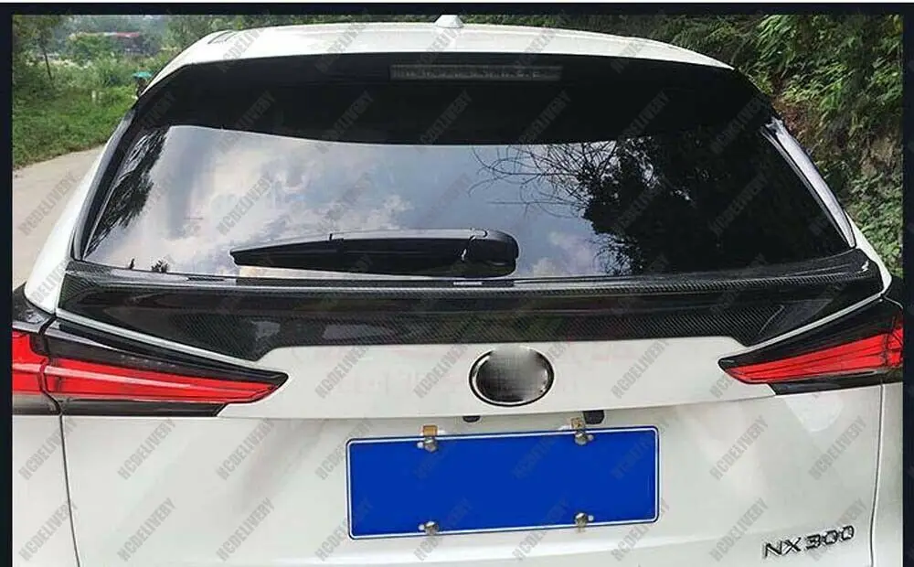 

Carbon Fiber Rear Window Spoiler Wing for 2019 Up Lexus NX200t NX300 Style A