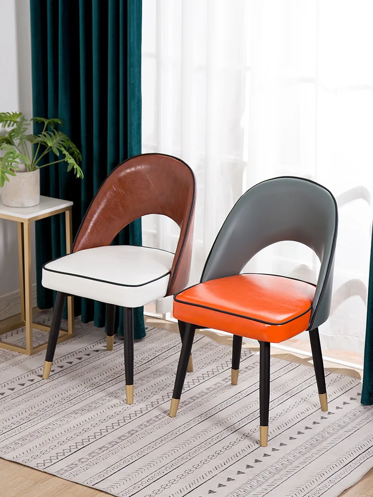 Скандинавский современный стул домашняя ресторанная скамья спинка чистая