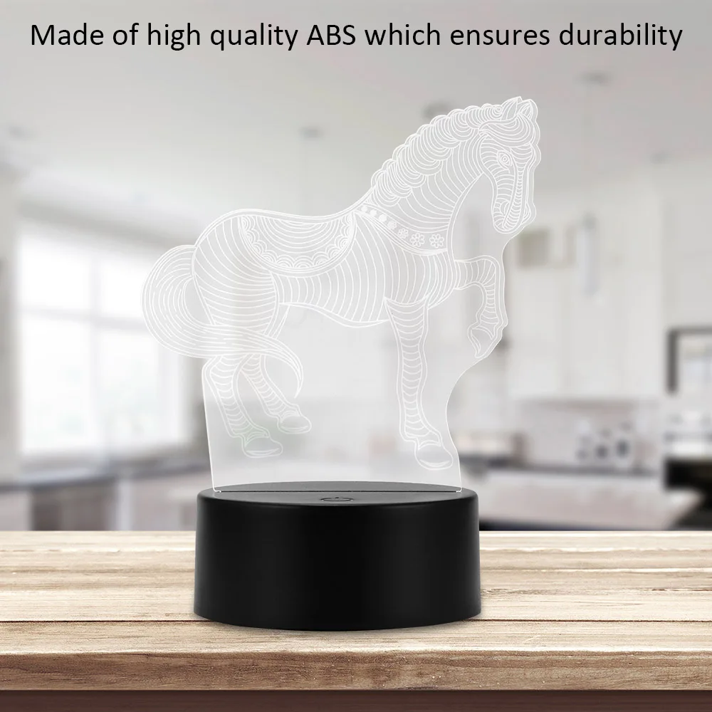 ABS Светодиодная лампа база сенсорный выключатель современный черный USB кабель