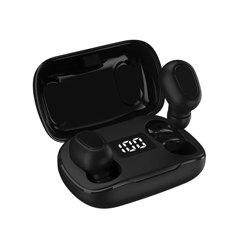 Free shipping TWS fashion Wireless Motion noise reduction Earplug microphone Wireless adapter Bluetooth earphone