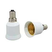 E14 to E27 Adapter E14 Light Socket to Medium Base E27 Converter Light Socket Adapter Chandelier Socket E14 Light Bulb Adapter