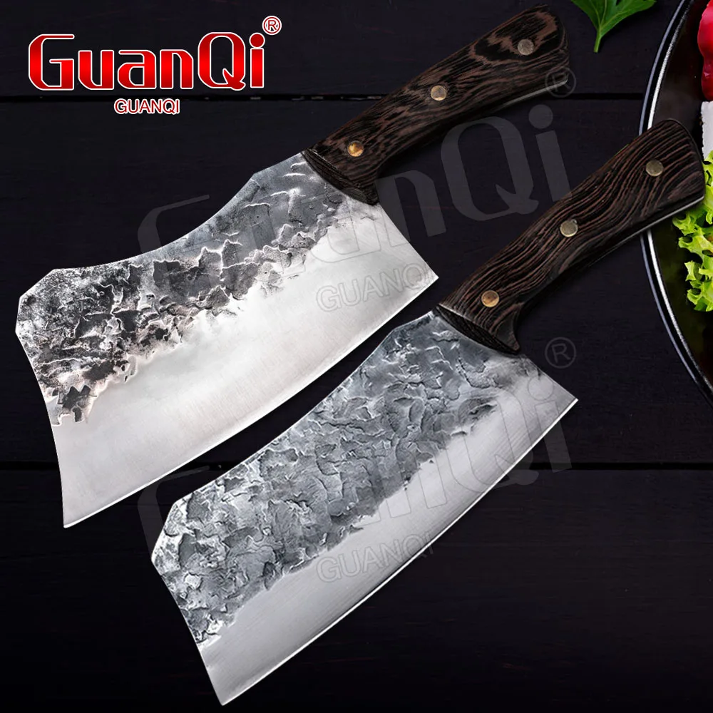 Острый нож шеф-повара ручной работы сверхмощный кухонный мясника из