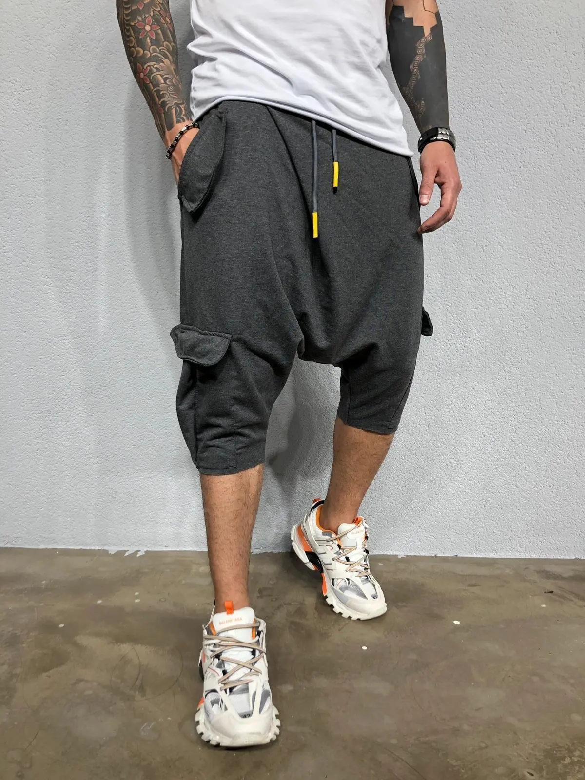 Новинка, мужские брюки в стиле хип-хоп, свободные, одноцветные, уличные, для спорта и отдыха, Харлан, одноцветные брюки