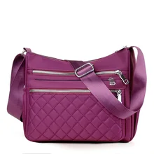 Baigou сумка, стиль, большой объем, нейлон, Ромб, женский рюкзак с несколькими отделениями, через плечо, через плечо