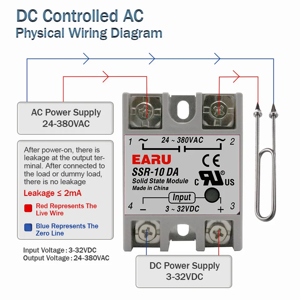 Solid State Relay Heat Sink For SSR-25DA/40DA/60DA - 25A 40A 60A 250V Alloy Cooler