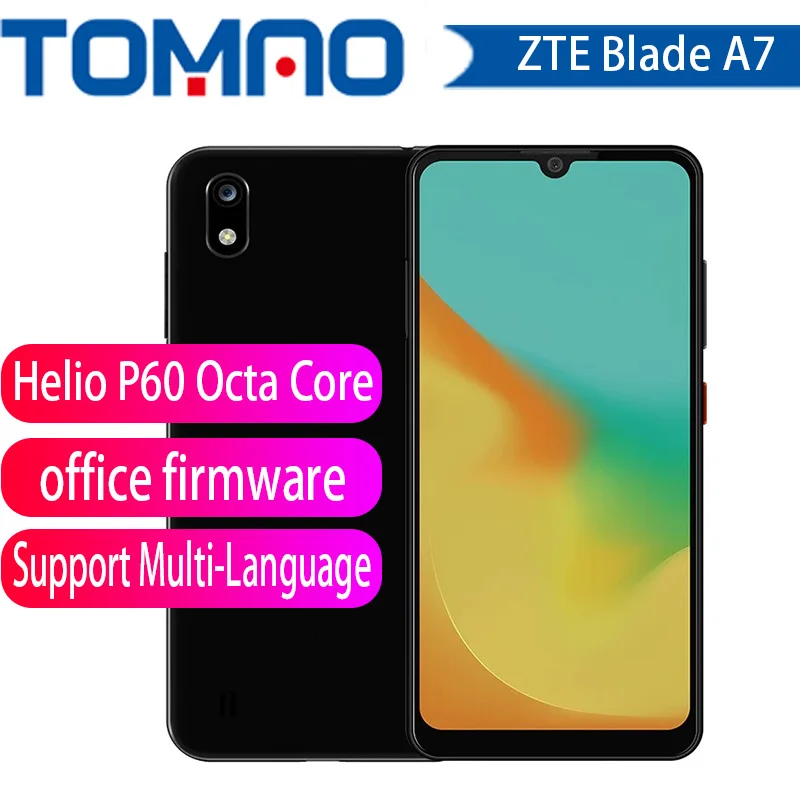 Мобильный телефон zte Blade A7 Helio P60, четыре ядра, Face ID, 6,088 дюймов, TFT, 1560*720, gps, 16,0 Мп+ 5,0 МП, камера, 4G, LTE, смартфон