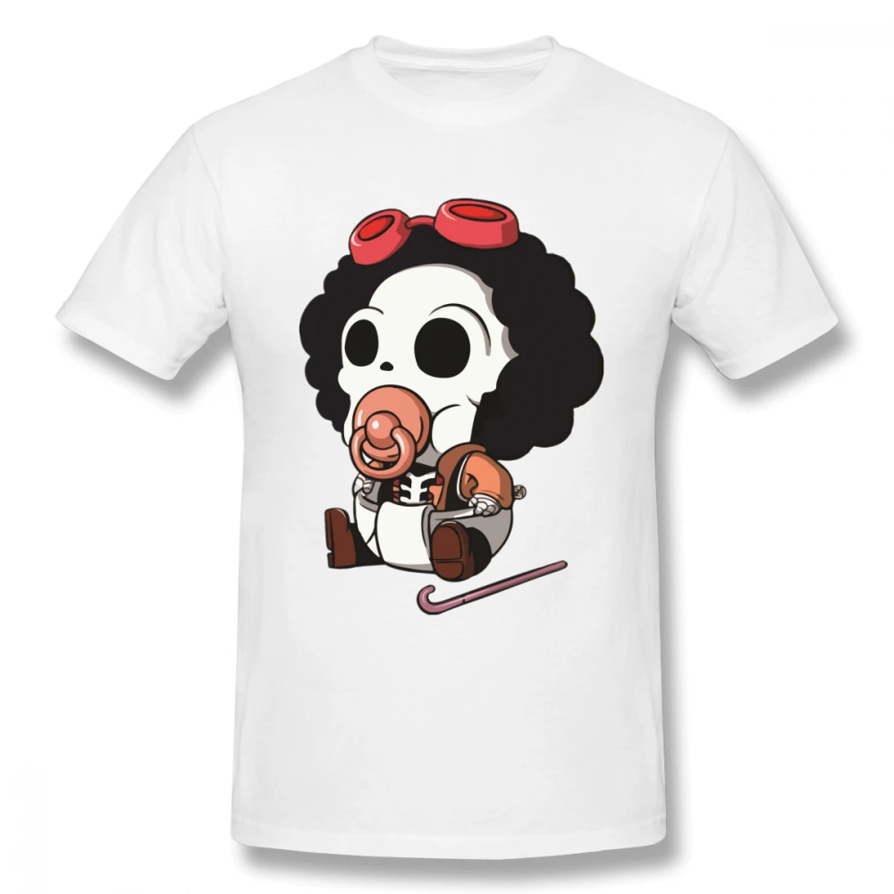 

One Piece Baby Brook Casual O-Neck Men's Basic Short Sleeve T-Shirt 100% Cotton Tee Shirt Printed