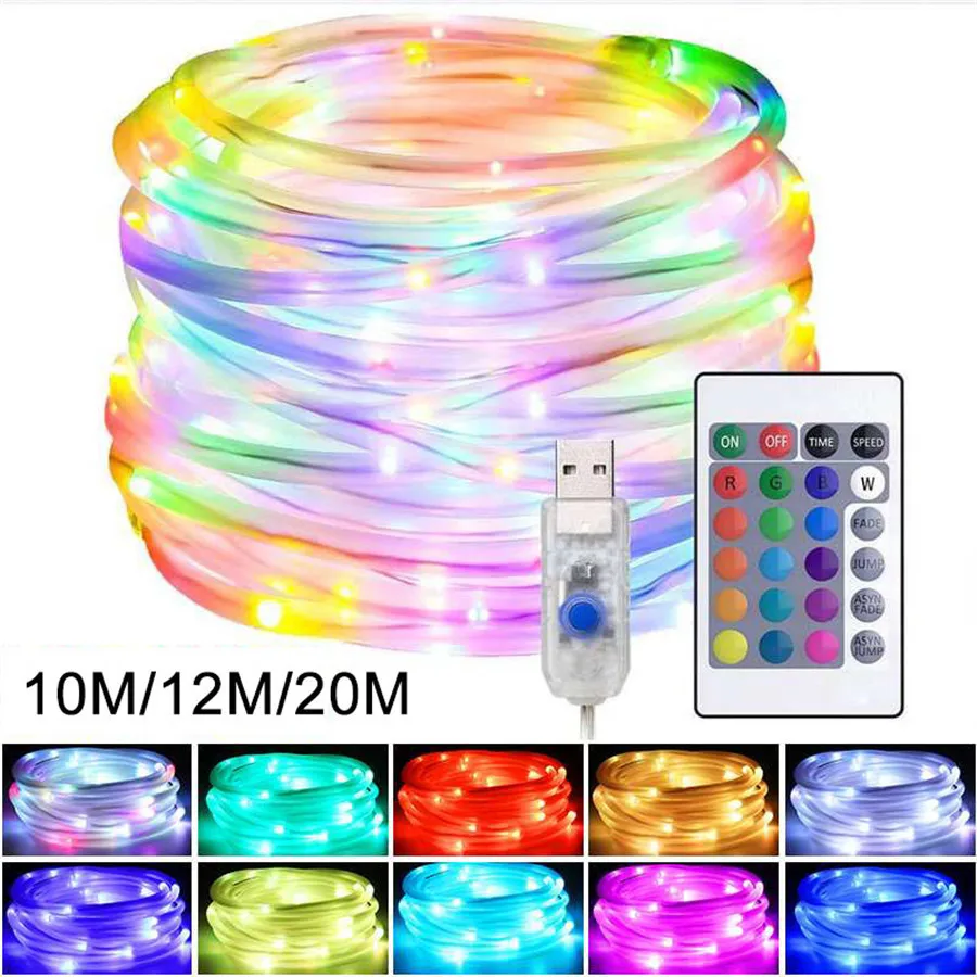 USB Powered RGB 16 Colors Led String Light &amp Remote Controller&amp Timer Colorful Party Decoration DC5V Safe Holiday Bedroom | Освещение