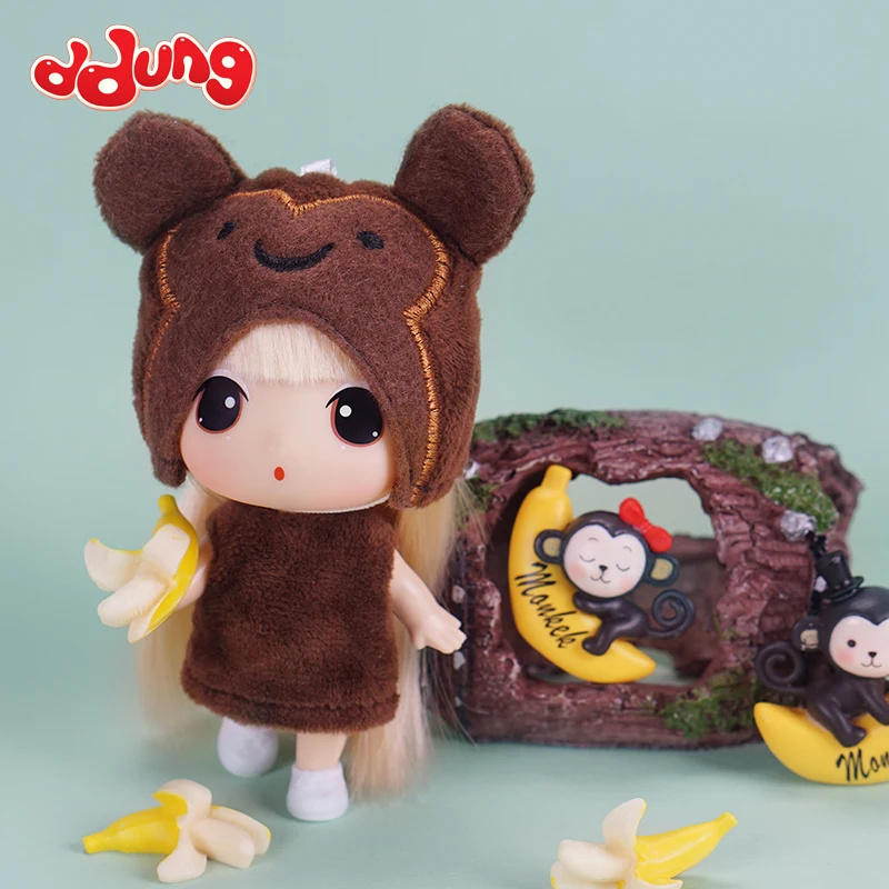 BJD кукла Ddung 9 см подлинный корейский с двенадцатью знаками Зодиака животных изменение мини куклы ребенок подарок на день рождения Ключ Кулон Коллекция украшения